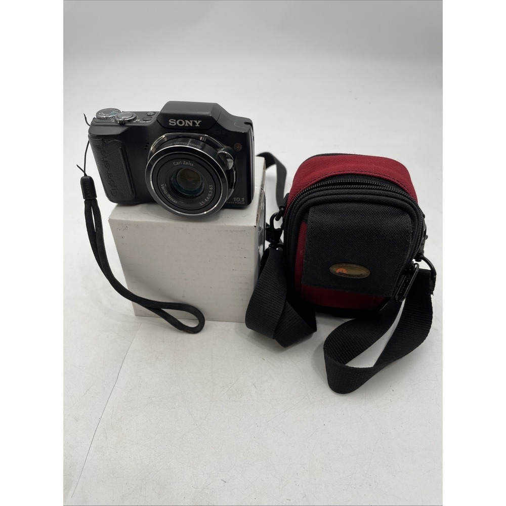Sony Cyber-shot DSC-H20 Digital Camera 10.1MP+Battery+Charger+SD Card+Case*READ*